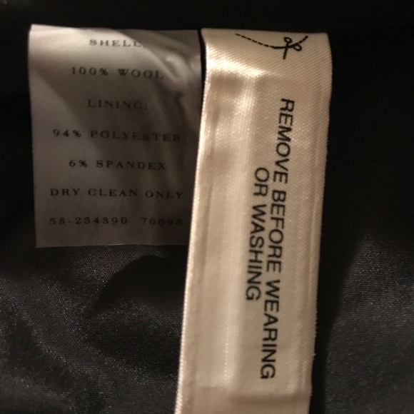 Ann Taylor 🌟 100% Wool Black Coat - Size M - Picture 6 of 6